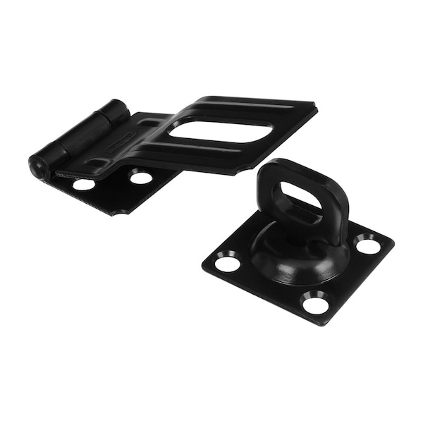 National Hardware National Hardware Black Steel 3-1/4 in. L Swivel Staple Safety Hasp 1 pk N305-979 - main